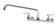 Krowne 12-812L 8" HD Wall Faucet With 12" Spout