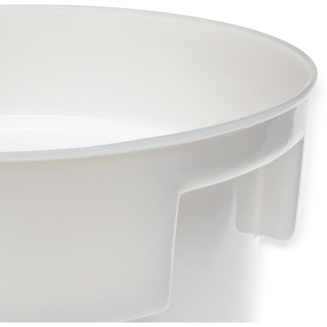 Carlisle 120002 Bains Marie 12 Qt Round Container White