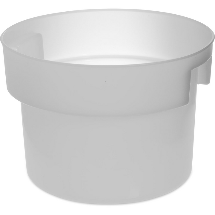Carlisle 120002 Bains Marie 12 Qt Round Container White