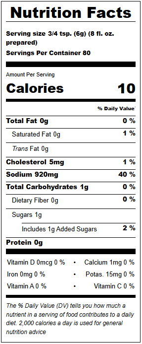 Custom Culinary Gold Label Ham Base 16 oz