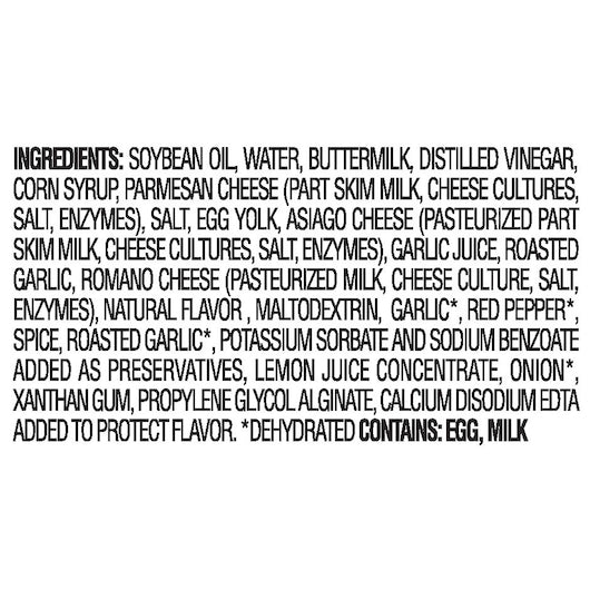 Marzetti Roasted Garlic Parmesan Wing Sauce Gallon