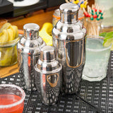 Tablecraft 1212 12 Oz Cocktail Shaker 3 Piece