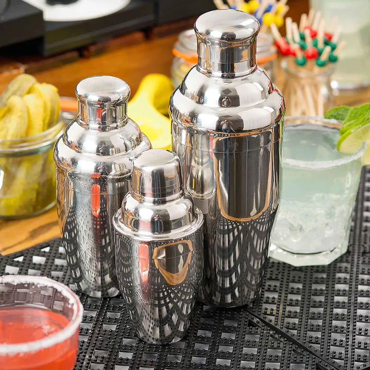 Tablecraft 1212 12 Oz Cocktail Shaker 3 Piece Tablecraft