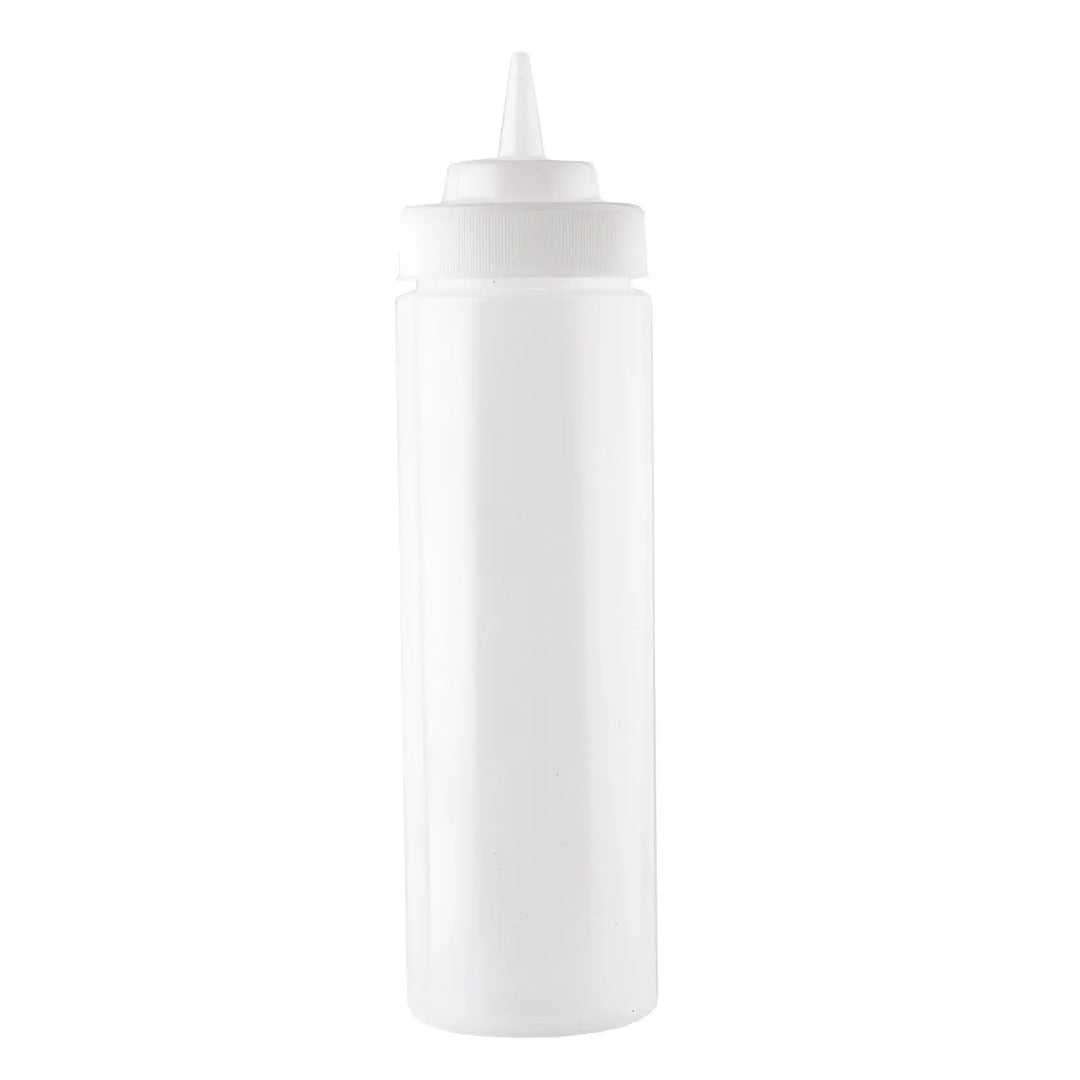 Tablecraft 12463C 24 Oz Natural Wide Mouth Squeeze Dispenser