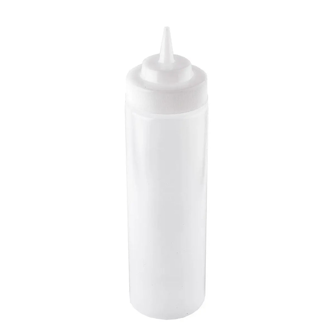 Tablecraft 12463C 24 Oz Natural Wide Mouth Squeeze Dispenser