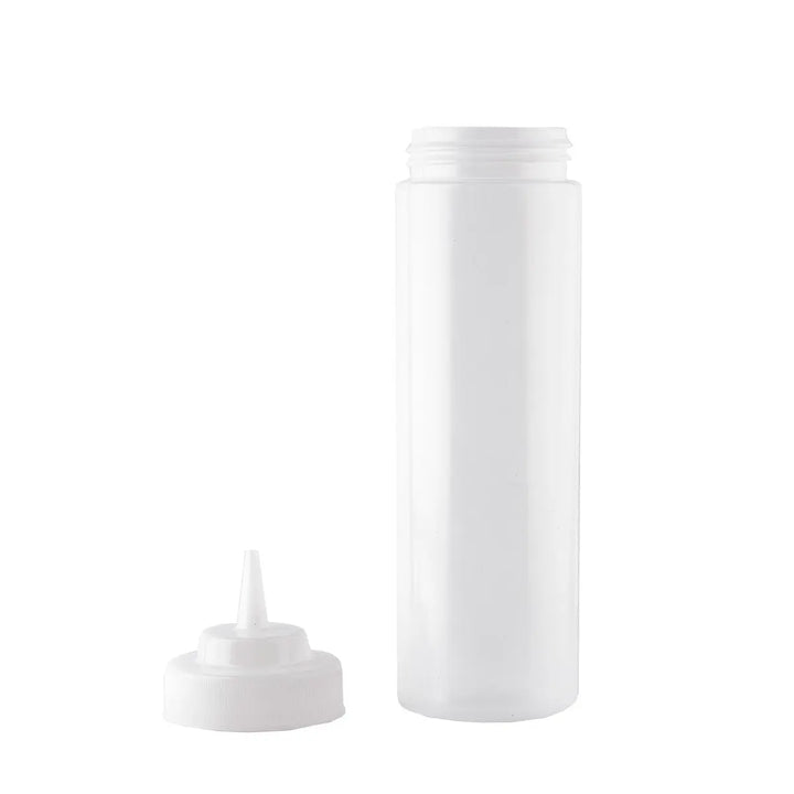 Tablecraft 12463C 24 Oz Natural Wide Mouth Squeeze Dispenser