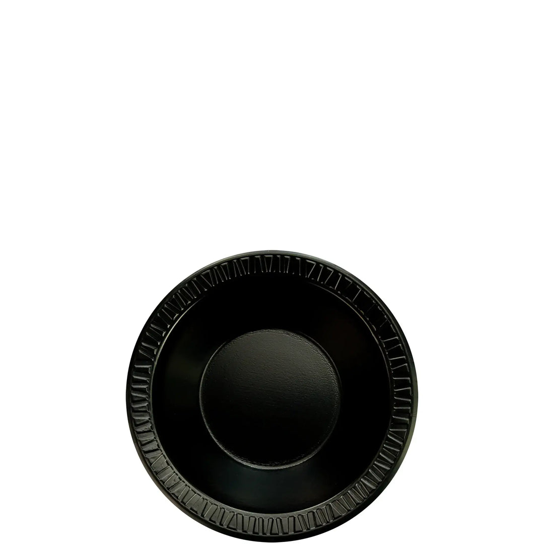 Dart 12BWBQR 10-12 Oz Black Laminated Foam Bowls