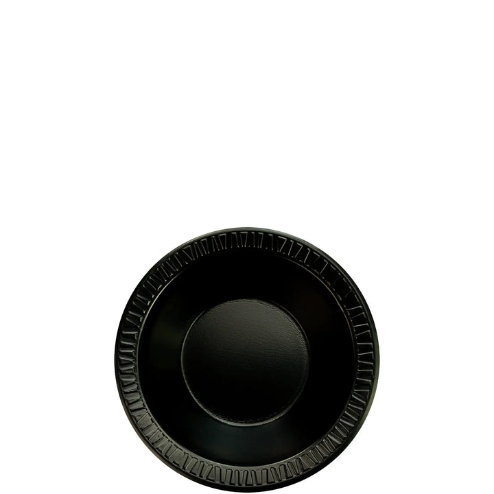 Dart 12BWBQR 10-12 Oz Black Laminated Foam Bowls