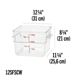 Cambro 12SFSCW 12 Qt Square Container Cam-Wear