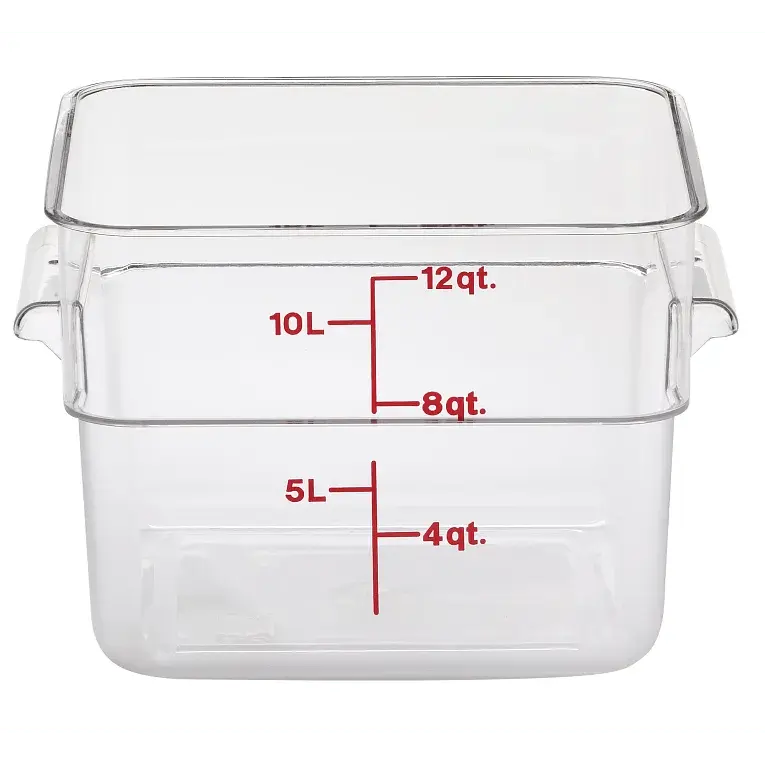 Cambro 12SFSCW 12 Qt Square Container Cam-Wear Cambro