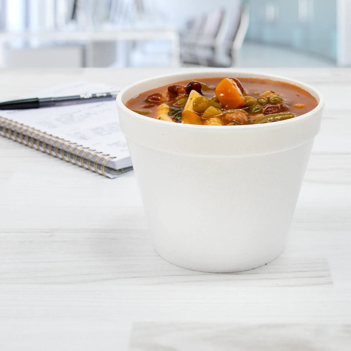Dart 12SJ20 12 Oz White Foam Soup Cups Dart