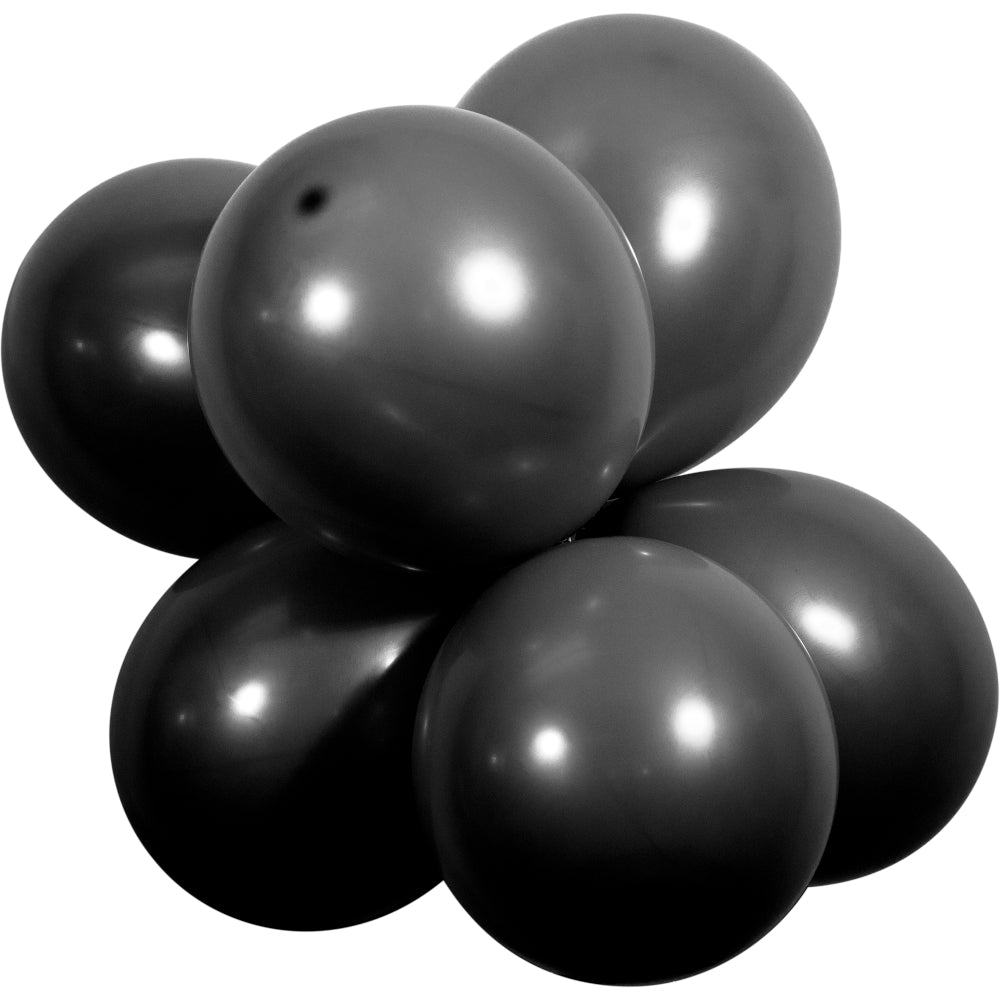 12" Black Velvet Latex Balloons