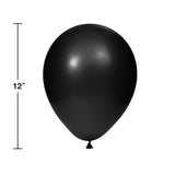 Creative Converting 12" Black Velvet Latex Balloons