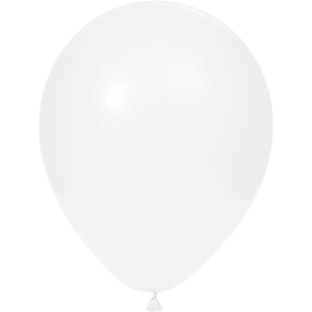 12" White Latex Balloons