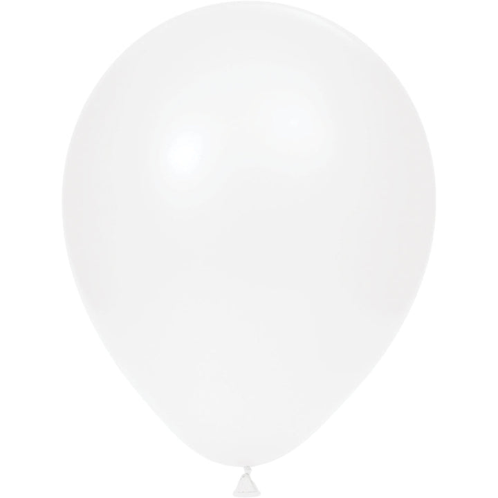 12" White Latex Balloons