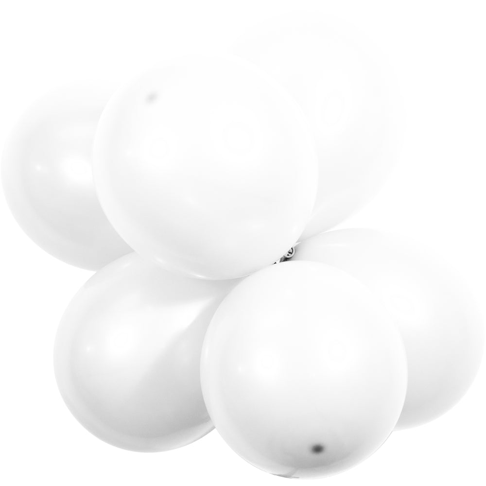 12" White Latex Balloons