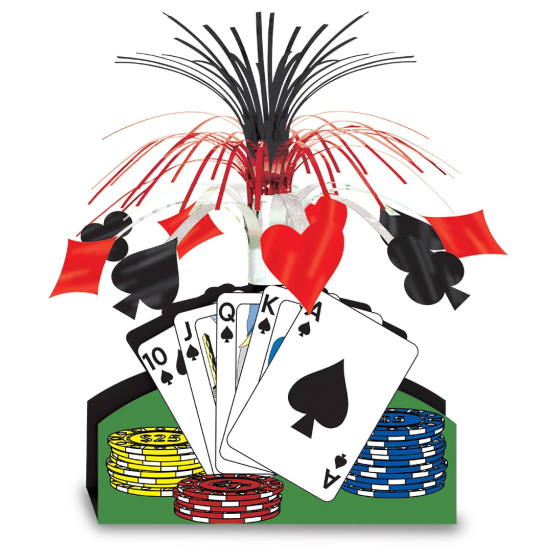 13" Playing Card Centerpiece