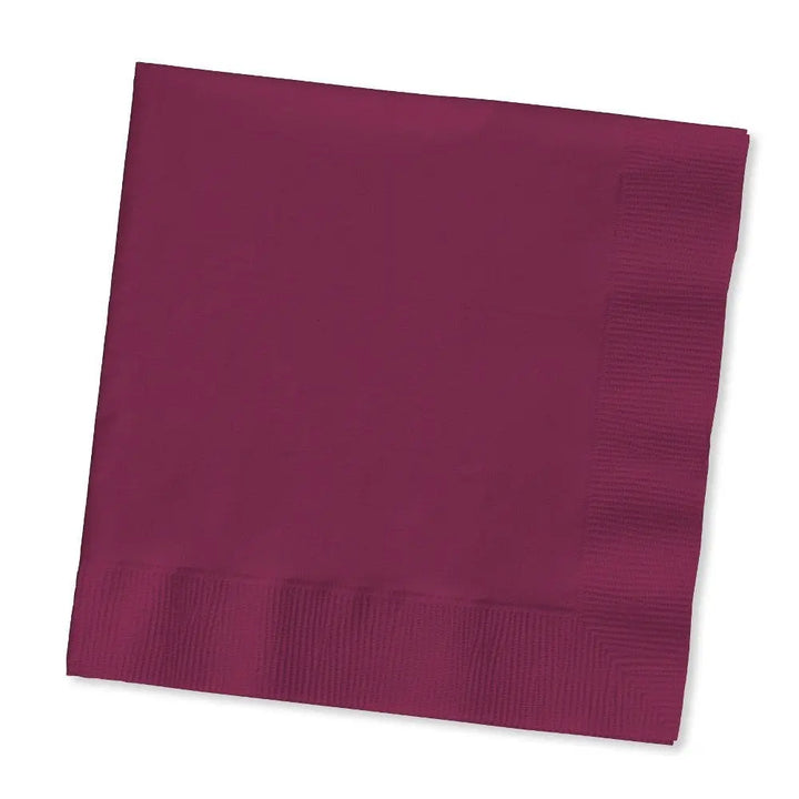 Creative Converting 13" X 13" Burgundy Luncheon Napkins Creative Converting