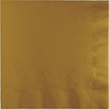 13" X 13" Gold Luncheon Napkins
