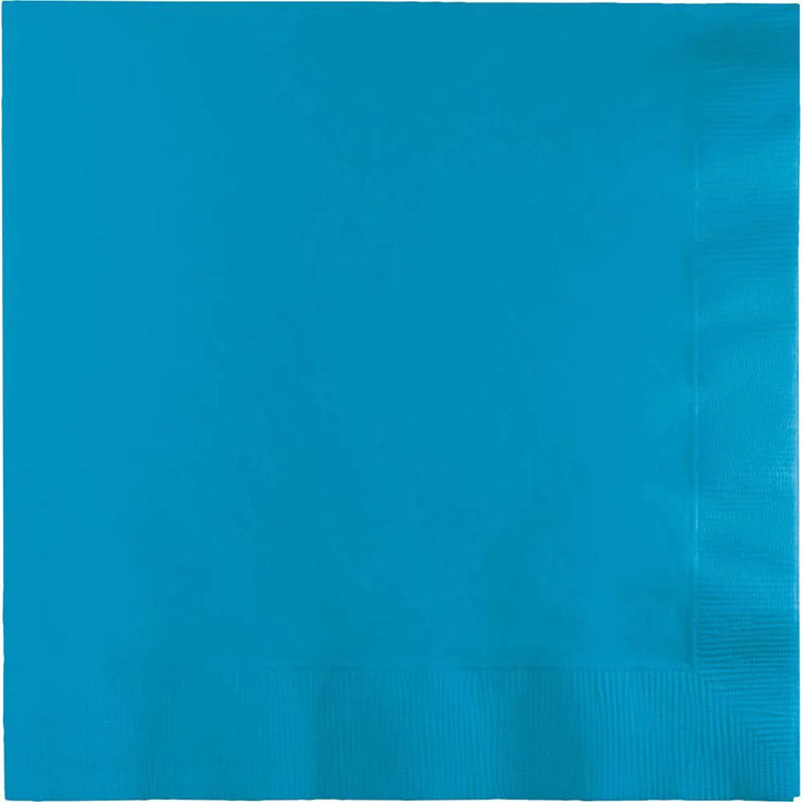 Creative Converting 13" X 13" Turquoise Luncheon Napkins