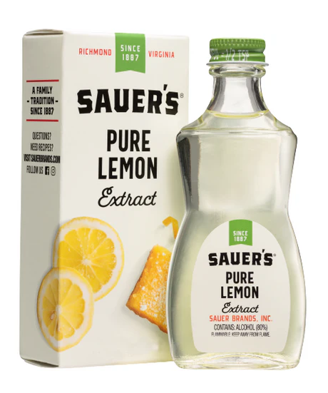 Sauer Pure Lemon Extract 16 oz Sauer