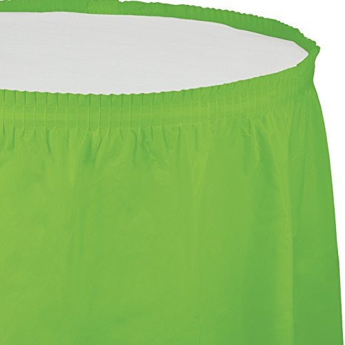 14' X 29" Lime Plastic Table Skirts