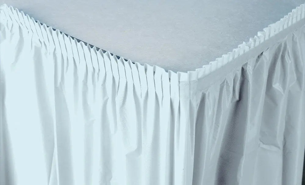 14' X 29" Pastel Blue Plastic Table Skirts