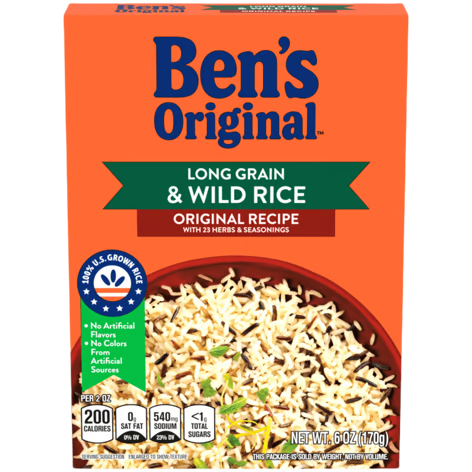 Ben's Original Long Grain And Wild Garden Blend 36 oz Box ShopAtDean