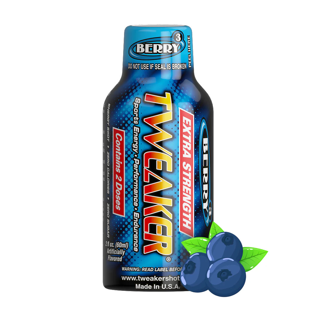 Tweaker 00158 Extra Strength Berry 2 oz Energy Shot