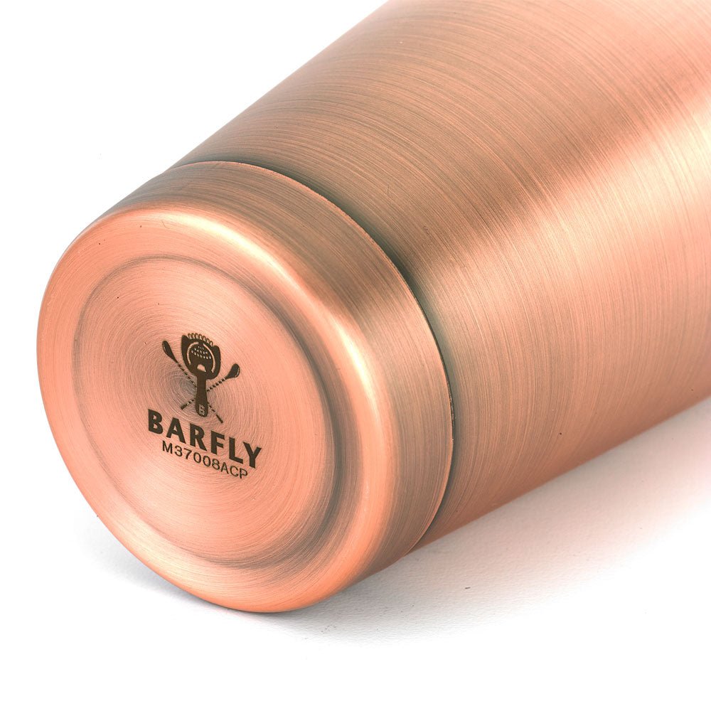 Barfly M37008ACP Antique Copper Bar Shaker 28 oz 6/Case Barfly