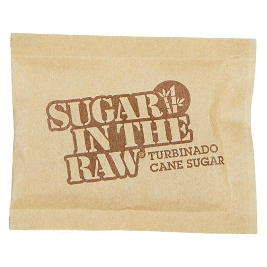 Sugar In The Raw Turbinado Cane Sugar Packets 1200/Case In The Raw