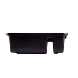 Tablecraft 1547B Divided Black Bus Box 7" Deep