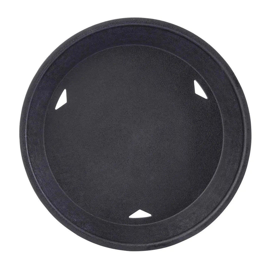 Tablecraft 15759BK Black Round Platter w/Base Tablecraft