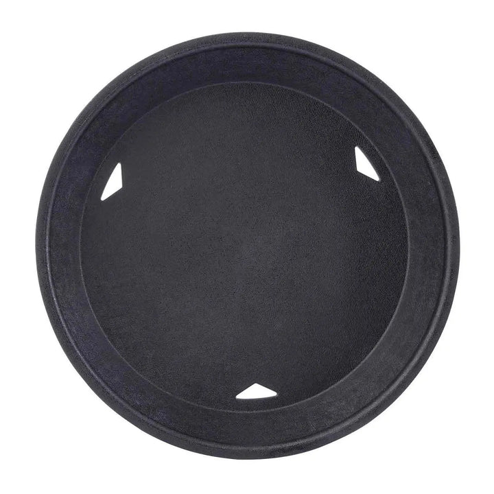 Tablecraft 15759BK Black Round Platter w/Base Tablecraft