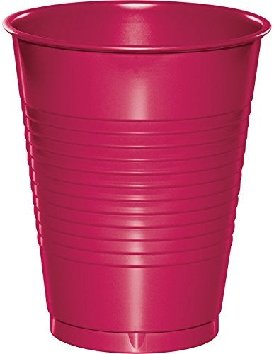 16 Oz Magenta Disposable Plastic Cups