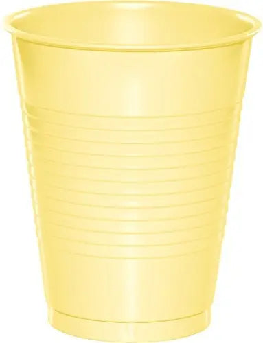 Creative Converting 16 Oz Mimosa Yellow Disposable Plastic Cups Creative Converting