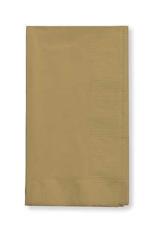 16" X 16" Gold Dinner Napkins (Bulk Pack)