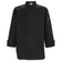 Winco UNF-6KM Men's Black Tapered Fit Chef Jacket Winco