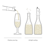 Vacu Vin 1880460 Champagne Saver/Pourer Black