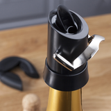 Vacu Vin 1880460 Champagne Saver/Pourer Black