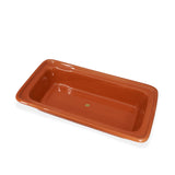 Mayfair USA 1/3 Size Ceramic Steam Table Pan Orange 2.5"