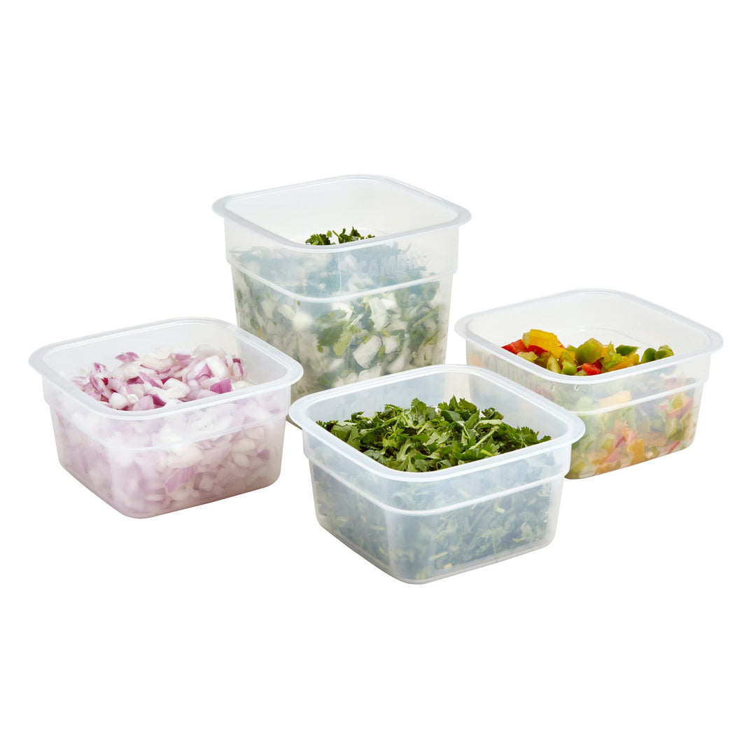 Cambro Freshpro Camsquares HFSFSPROPP 1/2 qt Square Container Only Cambro