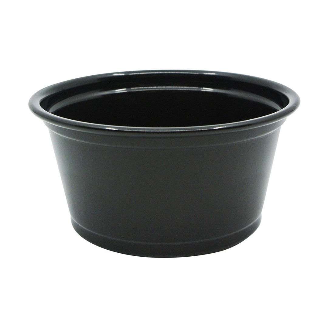 2 Oz Black Plastic Souffle Cup (PC200-BK-250)