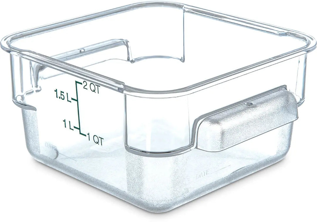 2 Qt Clear Square Food Storage Container (10720-07)