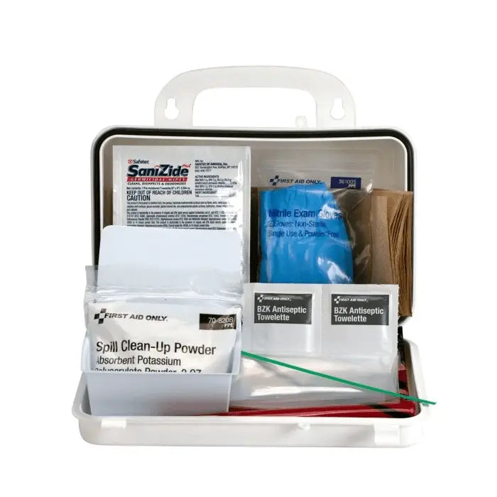 20 Piece Blood borne Pathogen Spill Clean - Up Kit in Weatherproof Plastic CaseShopAtDean
