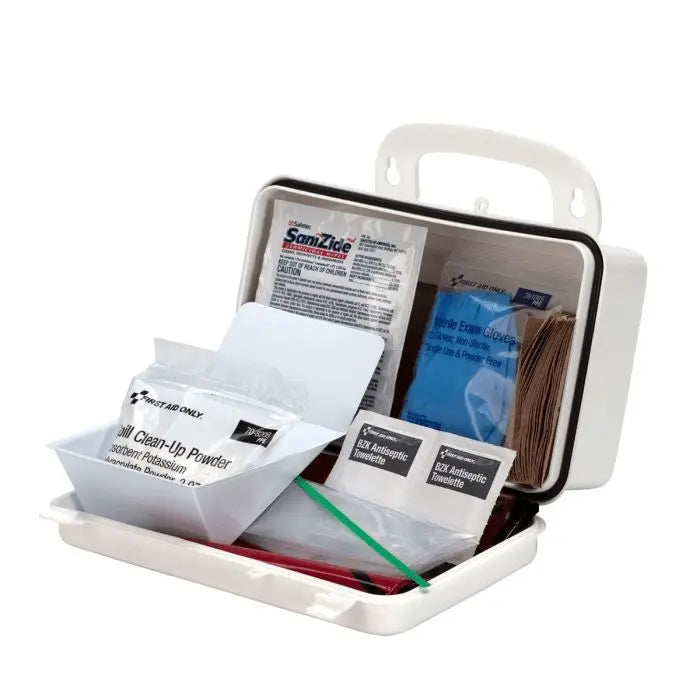 20 Piece Blood borne Pathogen Spill Clean - Up Kit in Weatherproof Plastic CaseShopAtDean