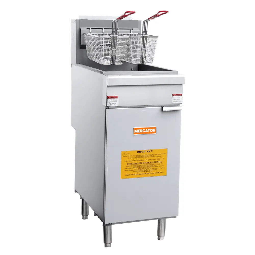 Mercator MF4N 45 LB 4-Tube Natural Gas Deep Fryer