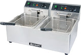 Adcraft DF-6L/2 Double Tank Deep Fryer 120V