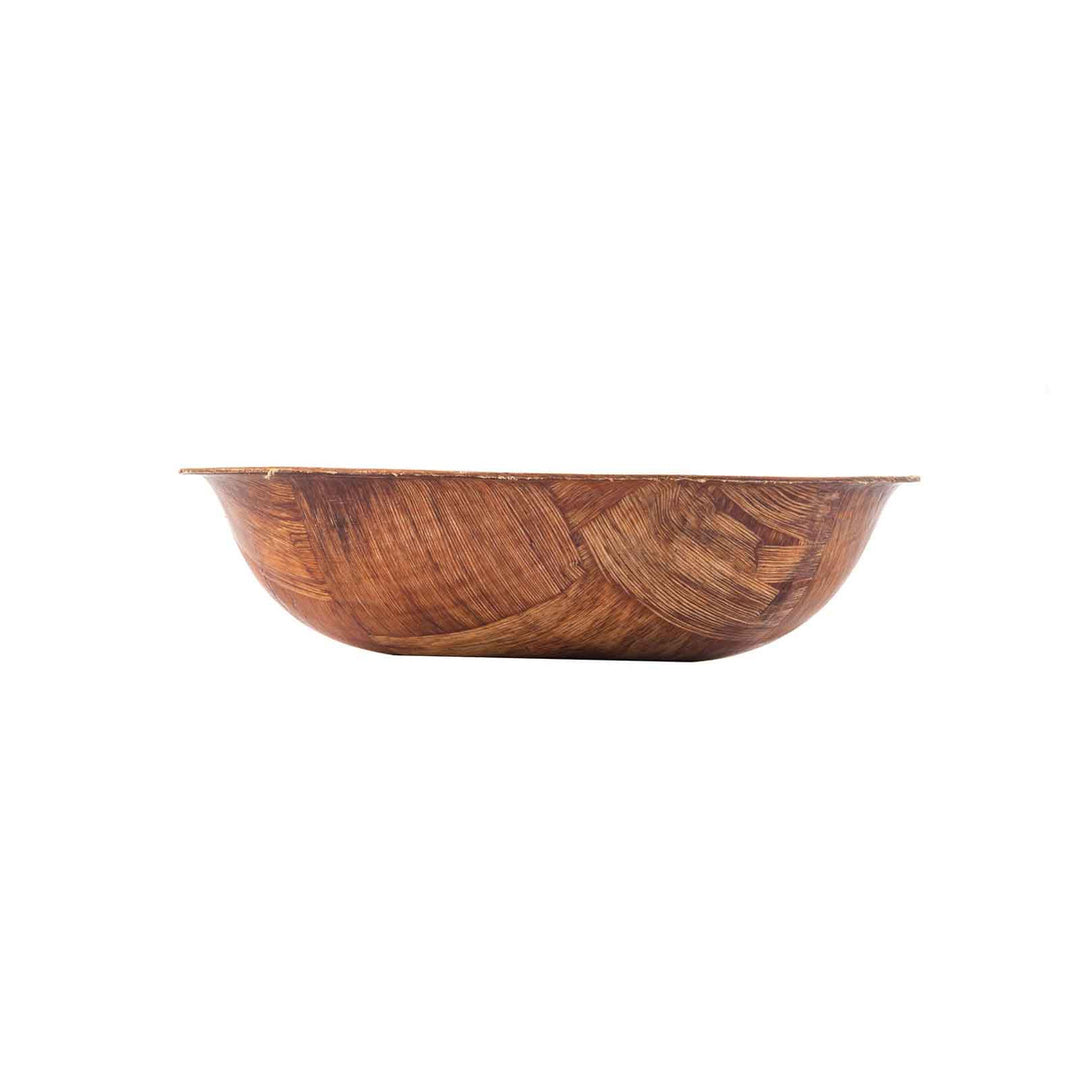 Tablecraft 206 6" Round Woven Wood Bowl