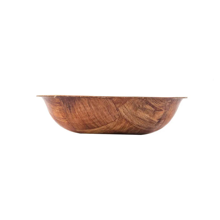 Tablecraft 206 6" Round Woven Wood Bowl Tablecraft